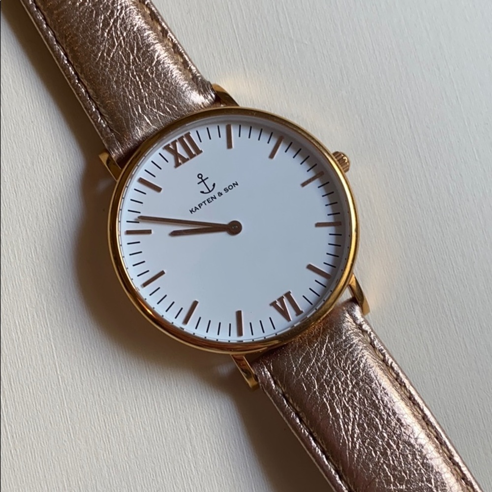 Kapten and Son Womens Rose Gold Watch